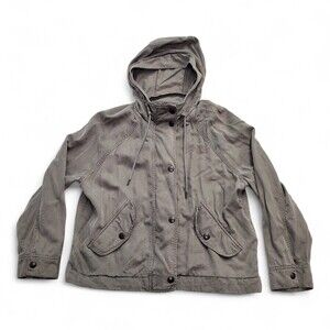 American Eagle Hooded Utility Jacket XS Gray